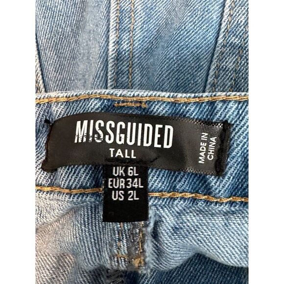 Missguided Hi Waisted Mom Jeans Womens 2T Tall High Rise Tapered Leg - Picture 3 of 10